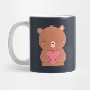 Kawaii Brown Bear T-Shirt Mug